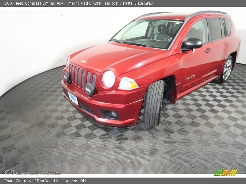 Inferno Red Crystal Pearlcoat / Pastel Slate Gray 2007 Jeep Compass Limited 4x4