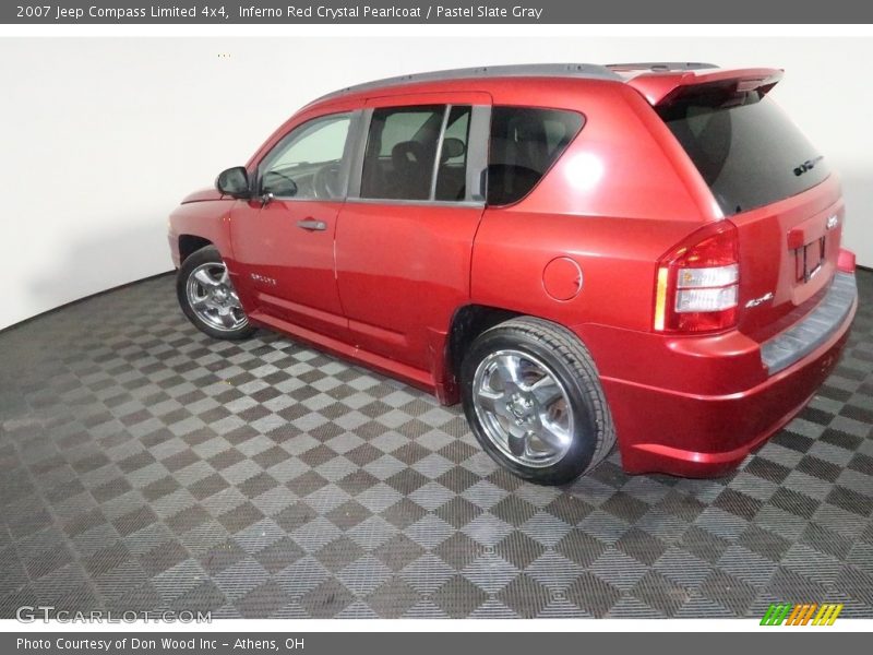 Inferno Red Crystal Pearlcoat / Pastel Slate Gray 2007 Jeep Compass Limited 4x4