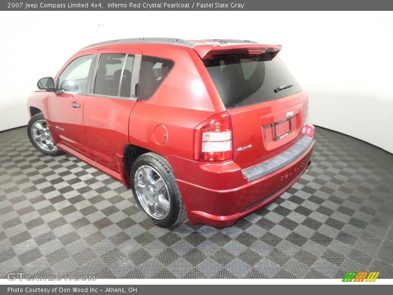 Inferno Red Crystal Pearlcoat / Pastel Slate Gray 2007 Jeep Compass Limited 4x4