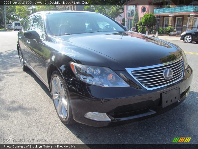 Obsidian Black / Light Gray 2008 Lexus LS 600h L Hybrid
