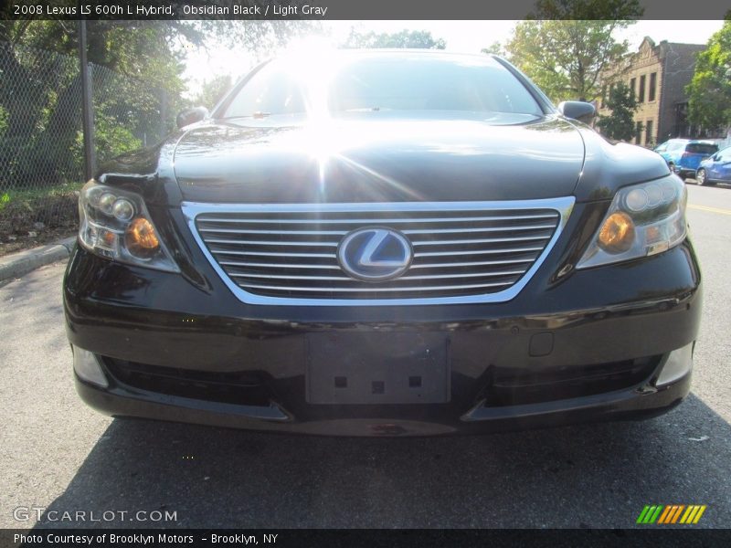 Obsidian Black / Light Gray 2008 Lexus LS 600h L Hybrid