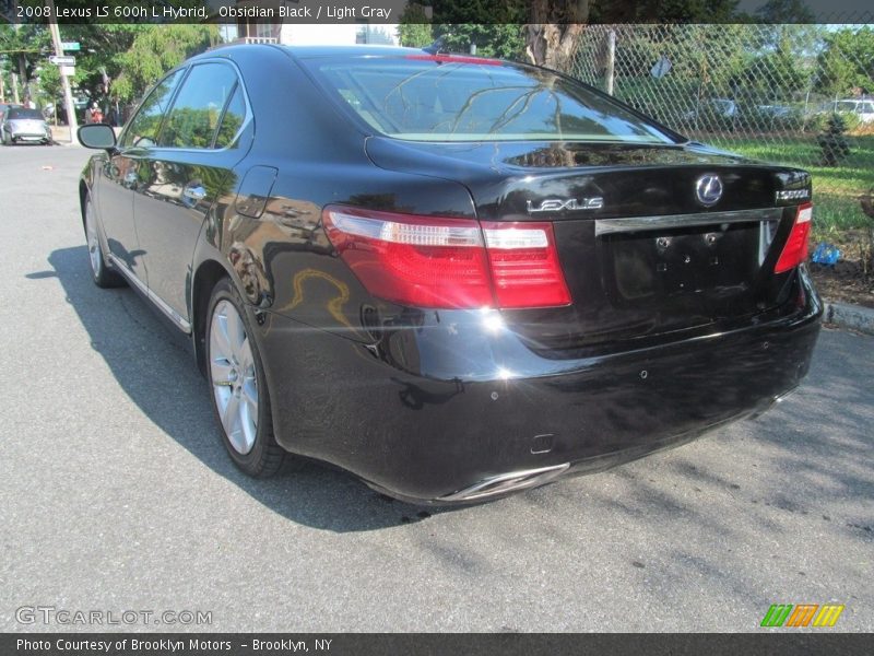 Obsidian Black / Light Gray 2008 Lexus LS 600h L Hybrid