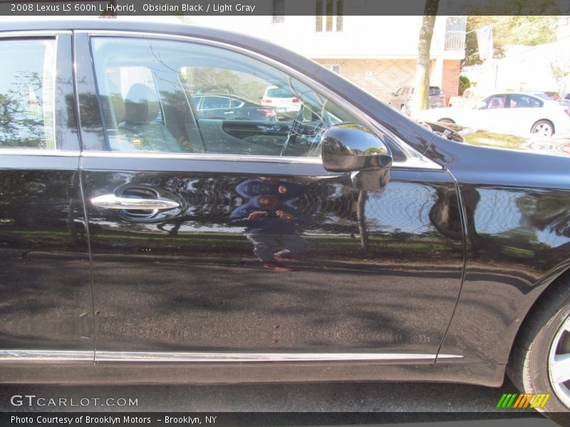 Obsidian Black / Light Gray 2008 Lexus LS 600h L Hybrid
