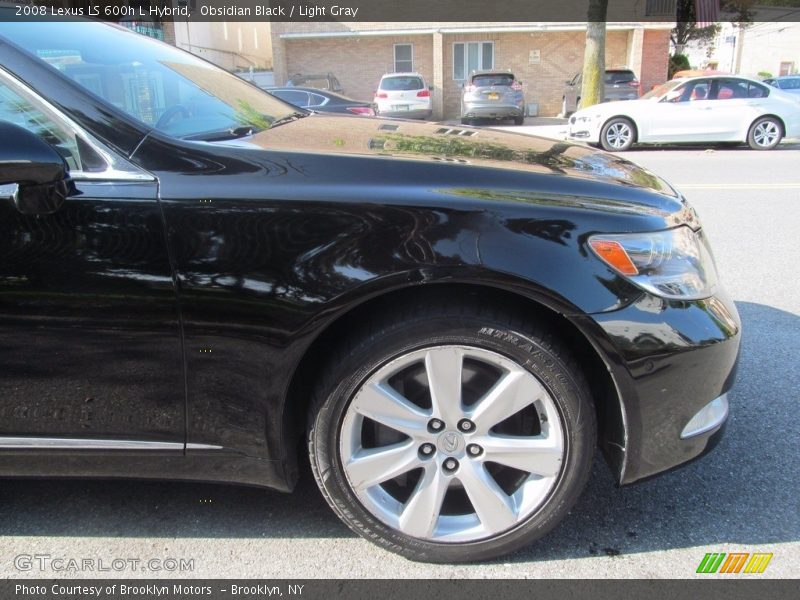 Obsidian Black / Light Gray 2008 Lexus LS 600h L Hybrid
