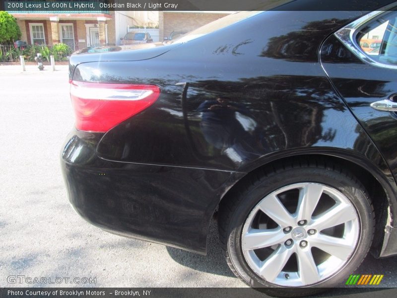 Obsidian Black / Light Gray 2008 Lexus LS 600h L Hybrid