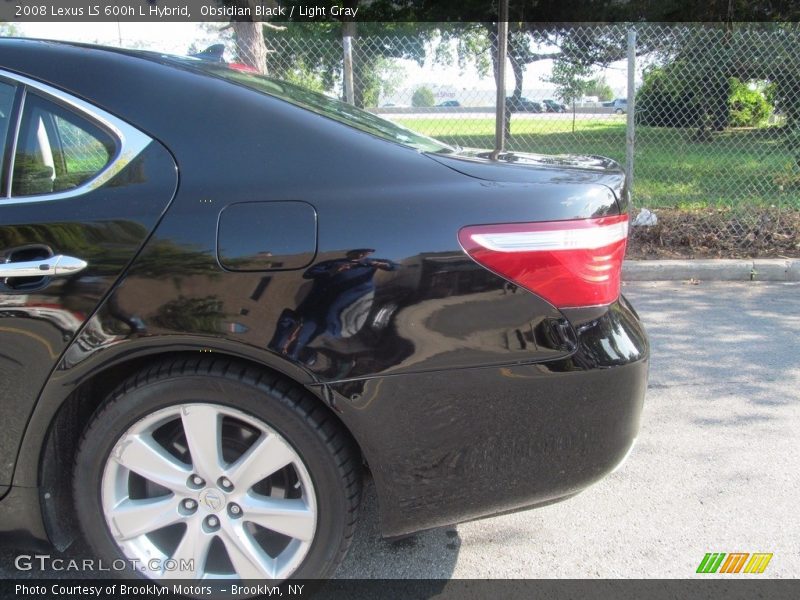 Obsidian Black / Light Gray 2008 Lexus LS 600h L Hybrid