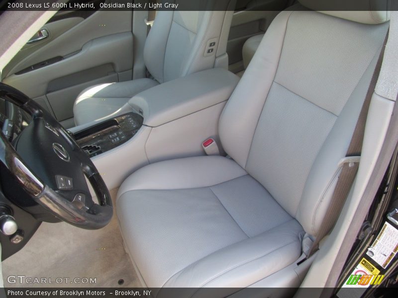 Obsidian Black / Light Gray 2008 Lexus LS 600h L Hybrid