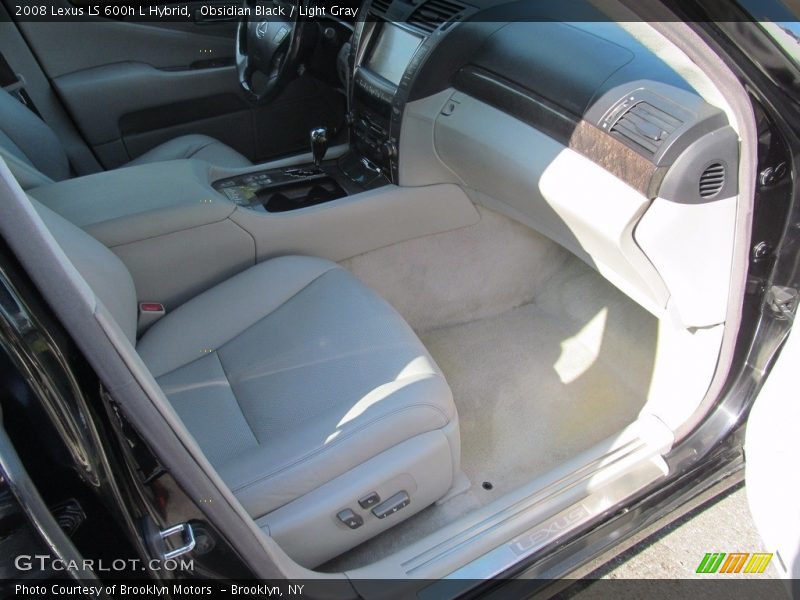 Obsidian Black / Light Gray 2008 Lexus LS 600h L Hybrid
