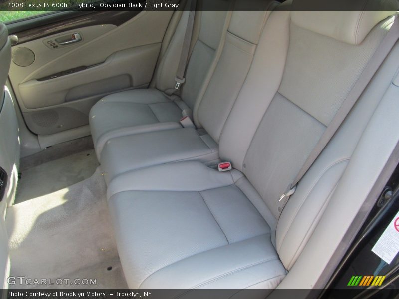 Obsidian Black / Light Gray 2008 Lexus LS 600h L Hybrid