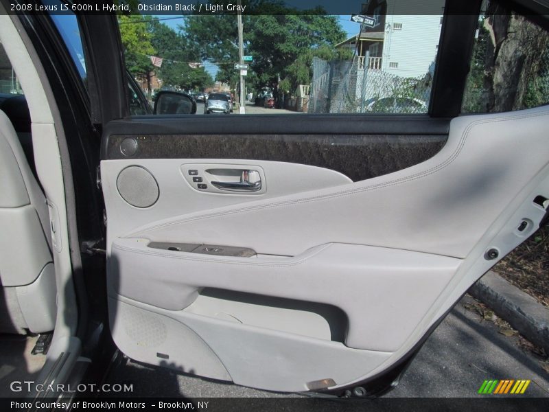 Obsidian Black / Light Gray 2008 Lexus LS 600h L Hybrid