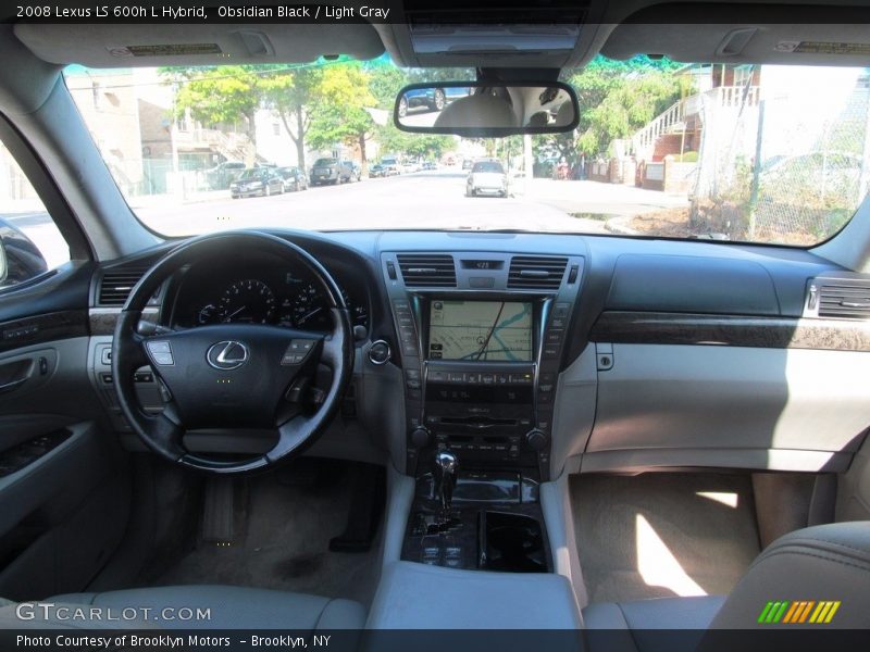 Obsidian Black / Light Gray 2008 Lexus LS 600h L Hybrid