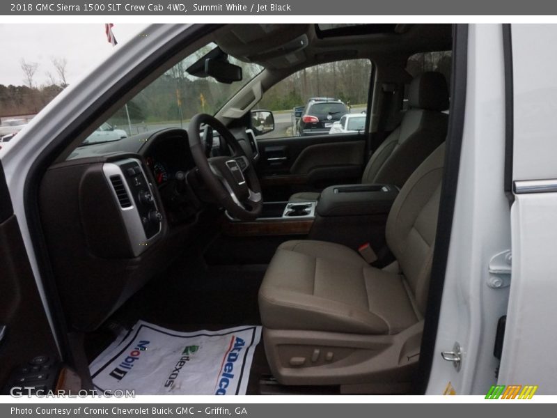Summit White / Jet Black 2018 GMC Sierra 1500 SLT Crew Cab 4WD