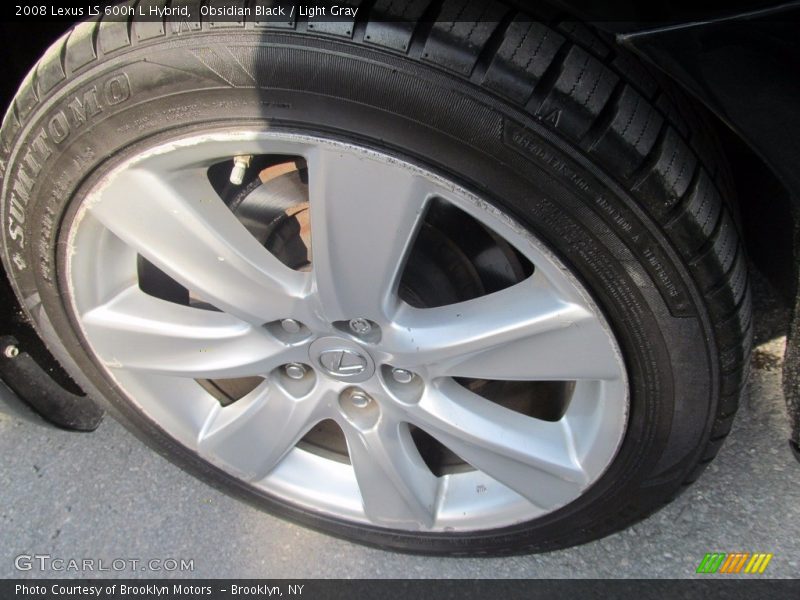 Obsidian Black / Light Gray 2008 Lexus LS 600h L Hybrid