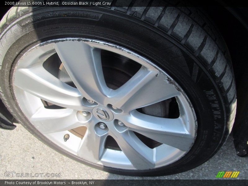 Obsidian Black / Light Gray 2008 Lexus LS 600h L Hybrid