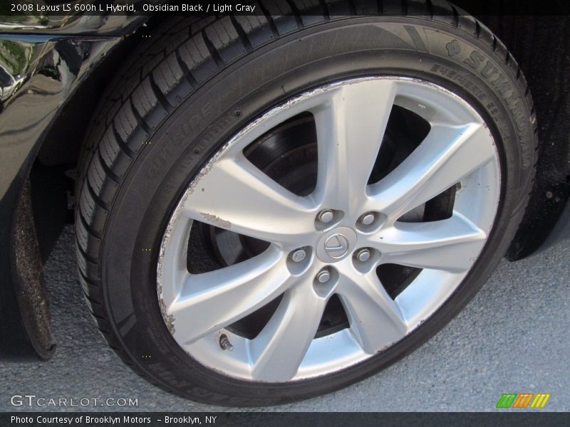 Obsidian Black / Light Gray 2008 Lexus LS 600h L Hybrid