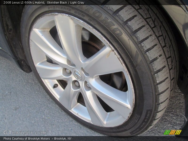 Obsidian Black / Light Gray 2008 Lexus LS 600h L Hybrid