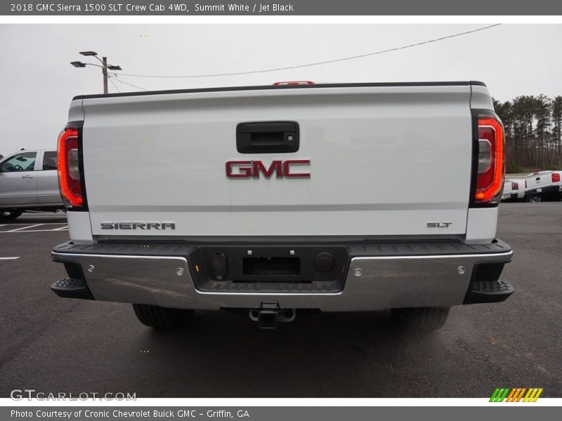 Summit White / Jet Black 2018 GMC Sierra 1500 SLT Crew Cab 4WD