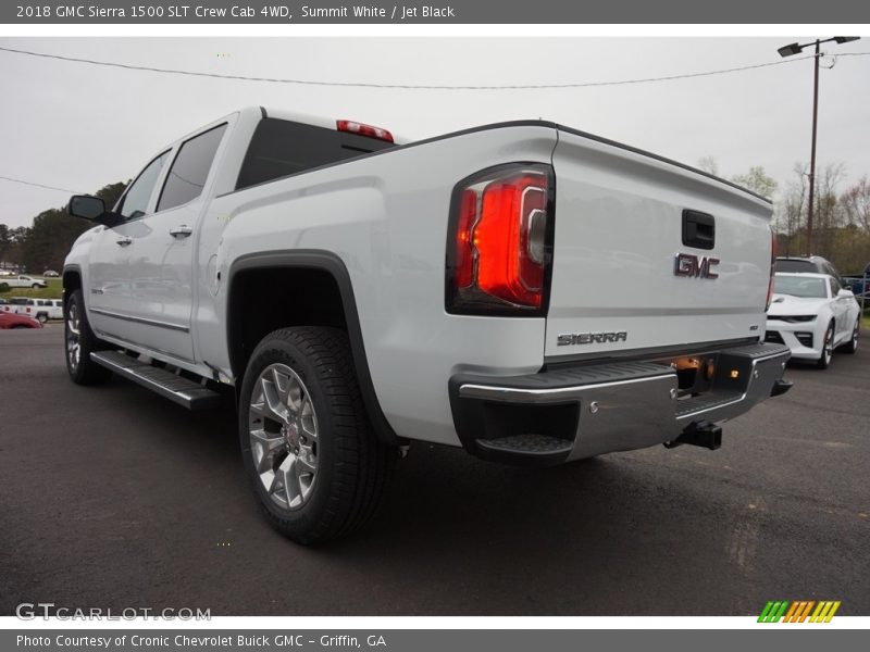 Summit White / Jet Black 2018 GMC Sierra 1500 SLT Crew Cab 4WD