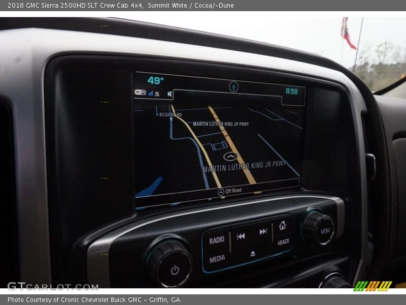 Summit White / Cocoa/­Dune 2018 GMC Sierra 2500HD SLT Crew Cab 4x4