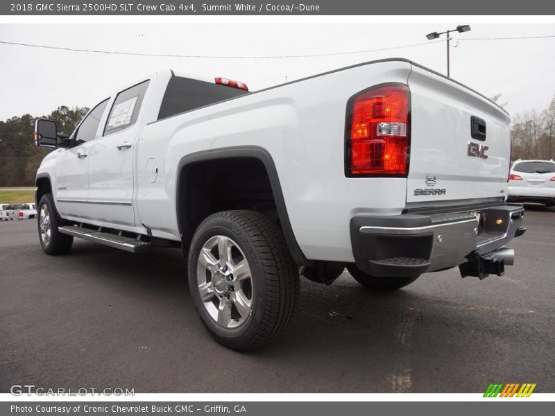 Summit White / Cocoa/­Dune 2018 GMC Sierra 2500HD SLT Crew Cab 4x4