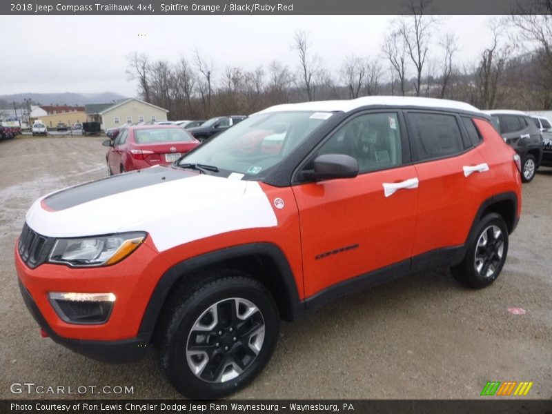 Spitfire Orange / Black/Ruby Red 2018 Jeep Compass Trailhawk 4x4