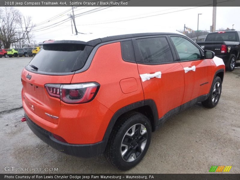 Spitfire Orange / Black/Ruby Red 2018 Jeep Compass Trailhawk 4x4