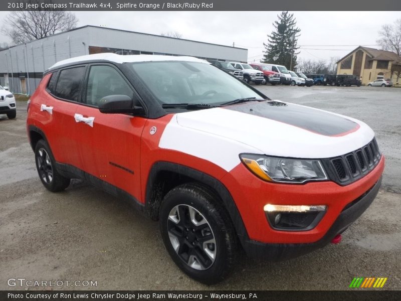 Spitfire Orange / Black/Ruby Red 2018 Jeep Compass Trailhawk 4x4