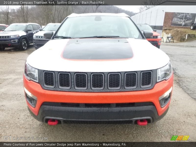 Spitfire Orange / Black/Ruby Red 2018 Jeep Compass Trailhawk 4x4