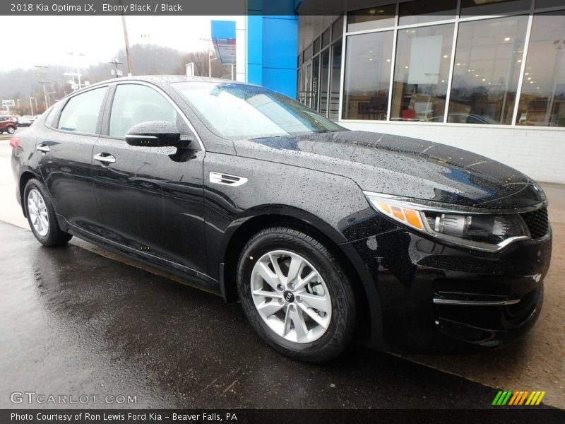 Ebony Black / Black 2018 Kia Optima LX