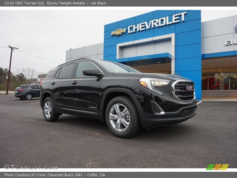 Ebony Twilight Metallic / ­Jet Black 2018 GMC Terrain SLE