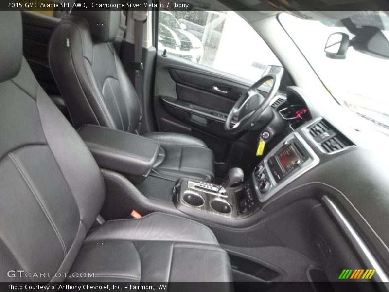 Champagne Silver Metallic / Ebony 2015 GMC Acadia SLT AWD
