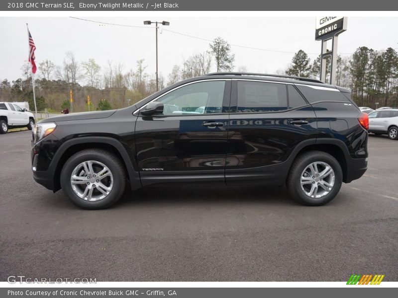 Ebony Twilight Metallic / ­Jet Black 2018 GMC Terrain SLE