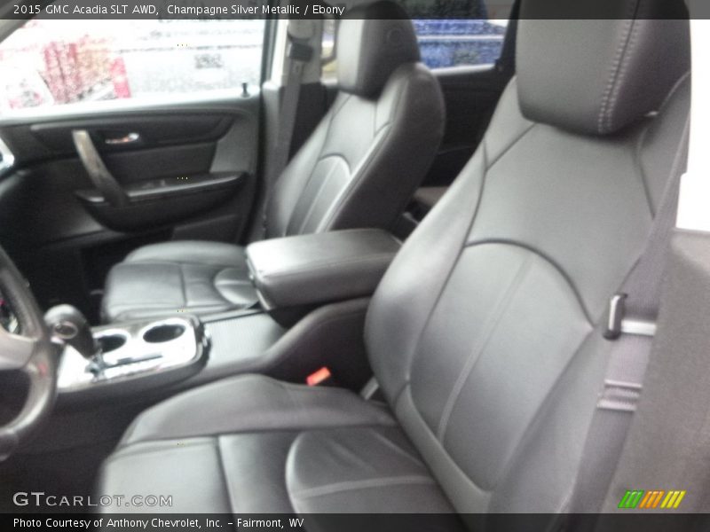Champagne Silver Metallic / Ebony 2015 GMC Acadia SLT AWD