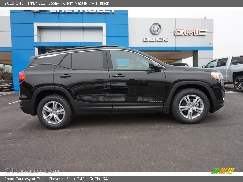 Ebony Twilight Metallic / ­Jet Black 2018 GMC Terrain SLE