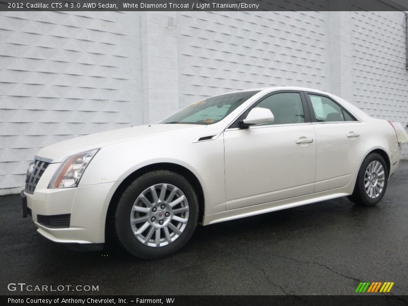 White Diamond Tricoat / Light Titanium/Ebony 2012 Cadillac CTS 4 3.0 AWD Sedan