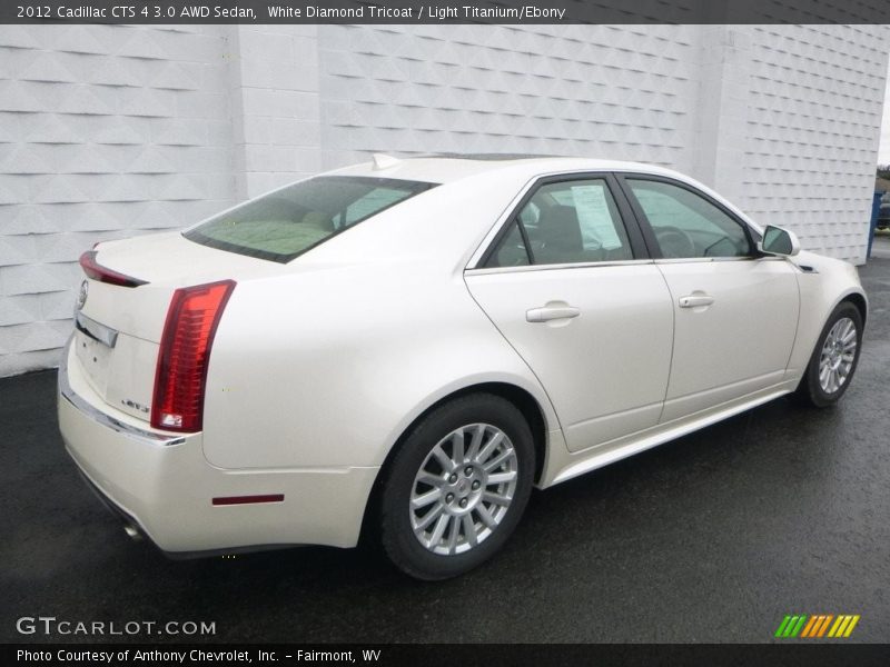 White Diamond Tricoat / Light Titanium/Ebony 2012 Cadillac CTS 4 3.0 AWD Sedan