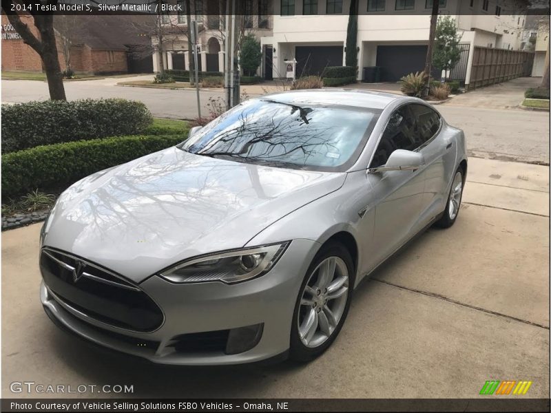 Silver Metallic / Black 2014 Tesla Model S