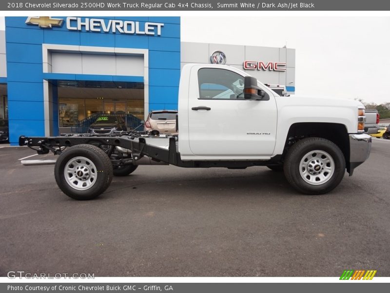 Summit White / Dark Ash/Jet Black 2018 Chevrolet Silverado 2500HD Work Truck Regular Cab 4x4 Chassis