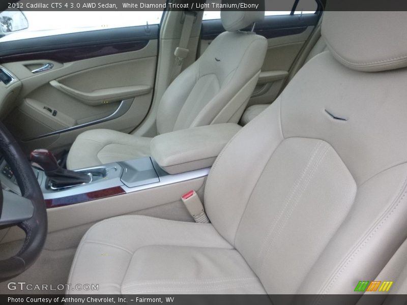 White Diamond Tricoat / Light Titanium/Ebony 2012 Cadillac CTS 4 3.0 AWD Sedan