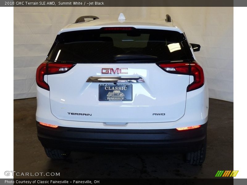 Summit White / ­Jet Black 2018 GMC Terrain SLE AWD