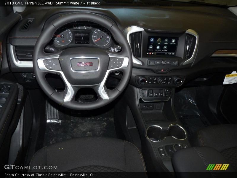 Summit White / ­Jet Black 2018 GMC Terrain SLE AWD