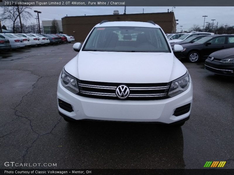 Pure White / Charcoal 2017 Volkswagen Tiguan Limited 2.0T 4Motion