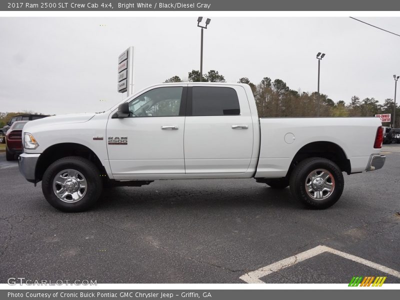 Bright White / Black/Diesel Gray 2017 Ram 2500 SLT Crew Cab 4x4