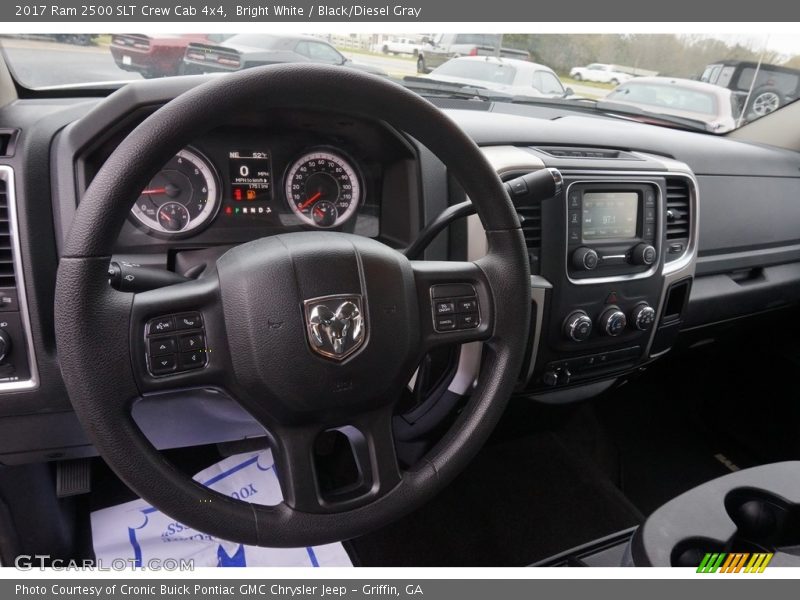 Bright White / Black/Diesel Gray 2017 Ram 2500 SLT Crew Cab 4x4