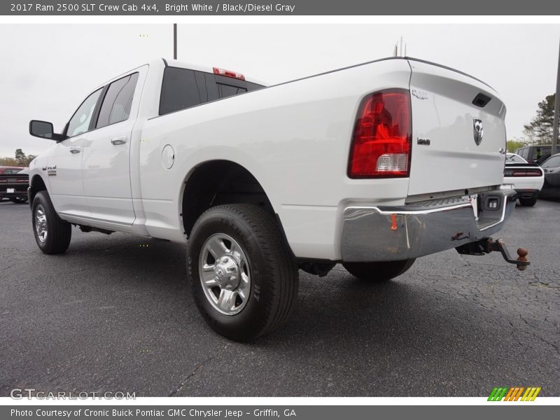 Bright White / Black/Diesel Gray 2017 Ram 2500 SLT Crew Cab 4x4