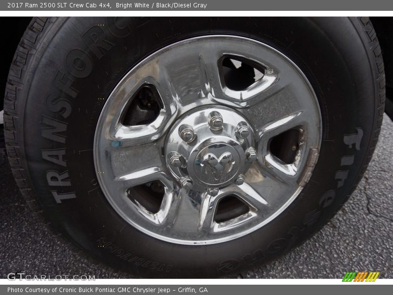 Bright White / Black/Diesel Gray 2017 Ram 2500 SLT Crew Cab 4x4