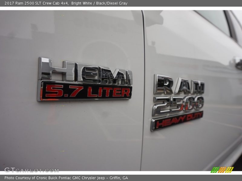 Bright White / Black/Diesel Gray 2017 Ram 2500 SLT Crew Cab 4x4