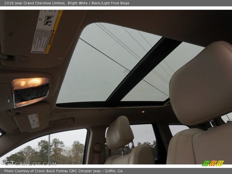 Bright White / Black/Light Frost Beige 2018 Jeep Grand Cherokee Limited