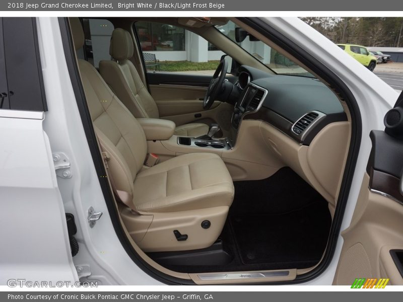 Bright White / Black/Light Frost Beige 2018 Jeep Grand Cherokee Limited