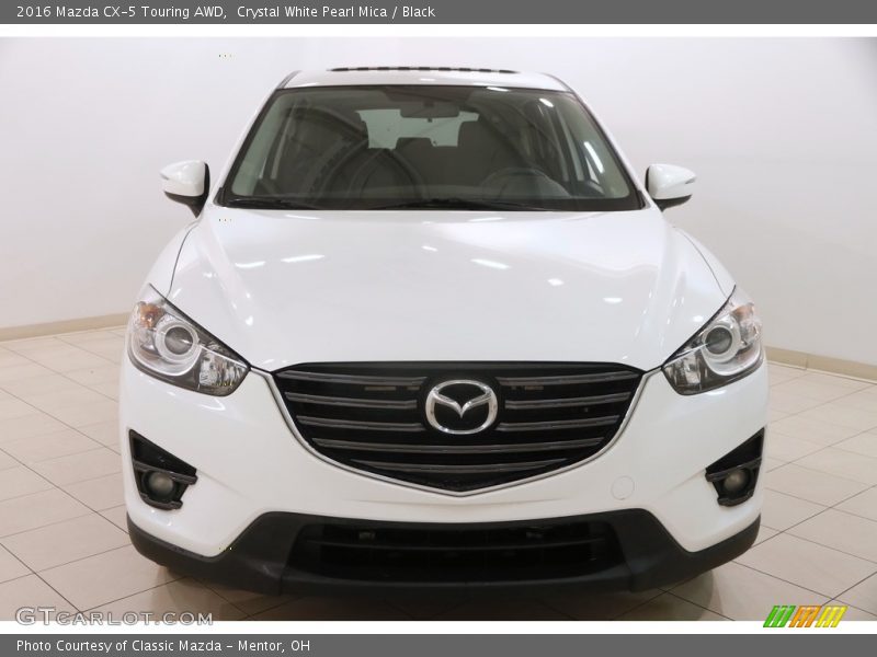 Crystal White Pearl Mica / Black 2016 Mazda CX-5 Touring AWD